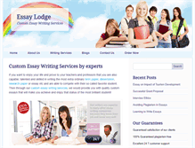 Tablet Screenshot of essaylodge.com